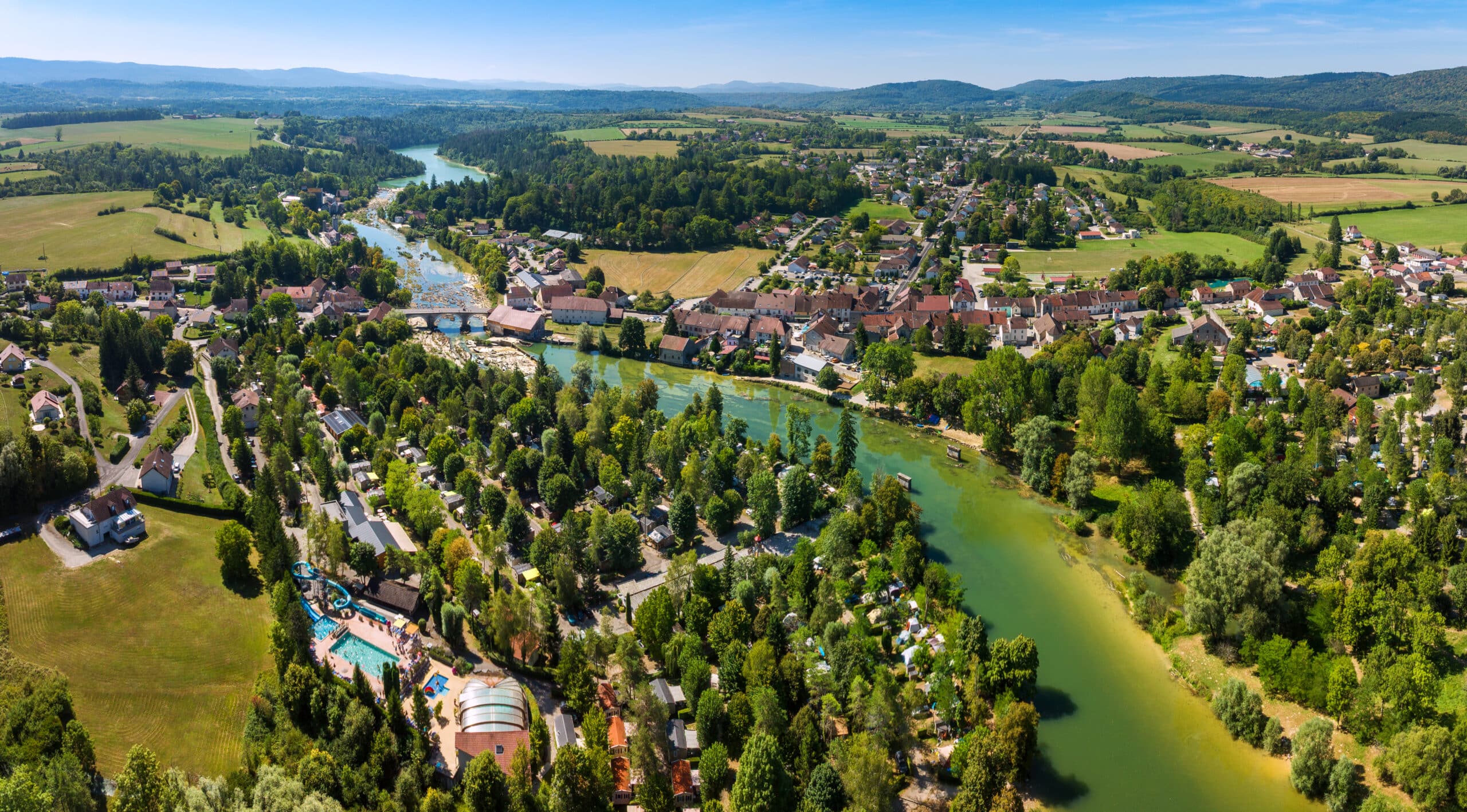vue aérienne Moulin